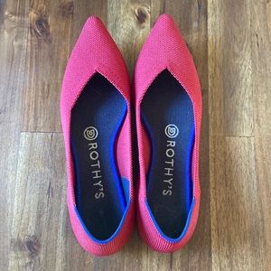 Rothy’s The Point Red women’s size 7